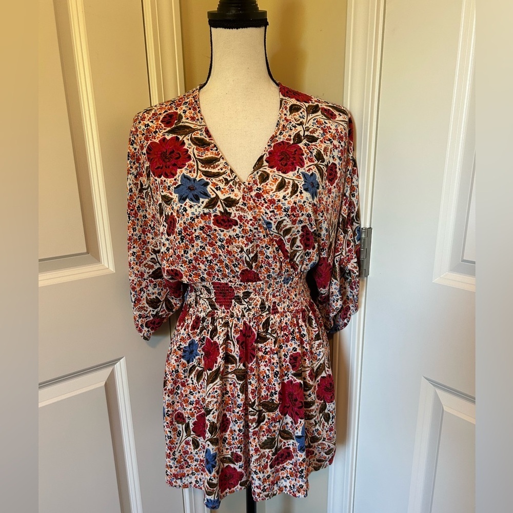 O'Neill amaze Floral shorts and wide sleeve Jumpsuit romper - Picture 7 of 13